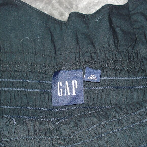 GAP Cottage Core Dress Women's Size Medium Puff Sleeve Smocking Stretchy Short - Picture 6 of 11